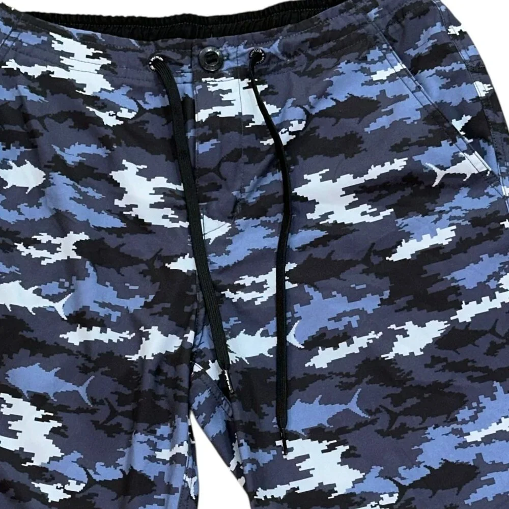SALT LIFE Journey Boardshorts Swim Bottom Board Shorts Blue 30 Bathing Suit Pool